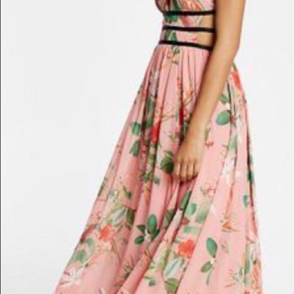 Express Floral Maxi Dress - Picture 3 of 4